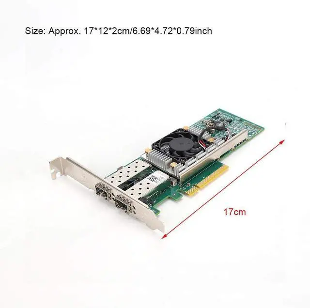 Alt view image 7 of 7 - for Broadcom BCM57810S SFP Network Card 10GB Dual Port Optical Fiber Network Card 10Gbps for Computer