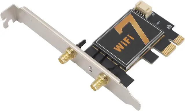 Alt view image 2 of 7 - Network Card,8774Mbps 2.4G 5G 6G PCI Express Card,Triple Frequency Gigabit 7 PCI Express Card (with 12D Foldable Extension Antennae)