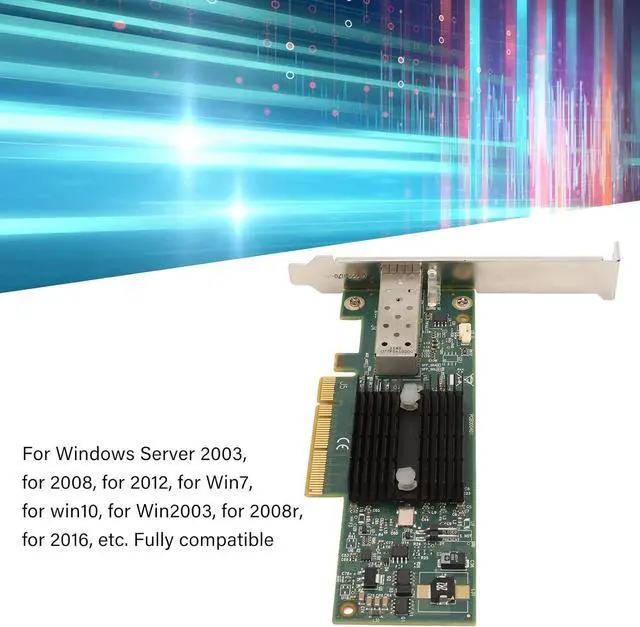 Alt view image 6 of 7 - Brilluxa Network Card, Internal Networking Cards, 2PCS MNPA19 XTR 10Gb SFP PCIE Network Card with 3.28ft Conversion Cable, PCIE Network Adapter for Windows, PC Networking