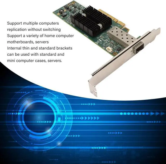 Alt view image 7 of 7 - Brilluxa Network Card, Internal Networking Cards, 2PCS MNPA19 XTR 10Gb SFP PCIE Network Card with 3.28ft Conversion Cable, PCIE Network Adapter for Windows, PC Networking