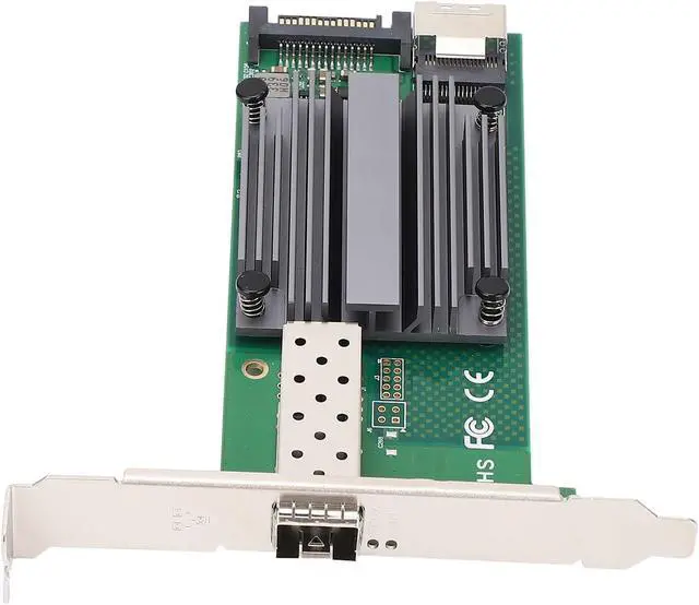 Alt view image 3 of 7 - Sanpyl Stable 10GbE SFP Ethernet NIC Card M.2 to 10Gb BM Key 825991 Card for Industrial Control Server, Fast Data Transmission