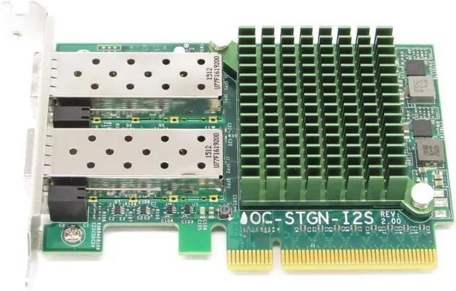 Alt view image 3 of 7 - X520-DA2 Dual Port | AOC-STGN-I2S | Rev2 Network Adapter Controller Green