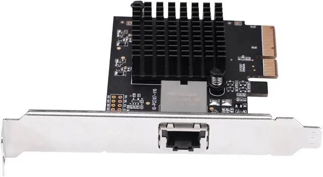 Alt view image 4 of 7 - 1 Port 10 Gigabit Ethernet Network Card - PCIe x4 10Gb 10GBASE-T NIC AQTION AQC107-10Gbps Ethernet PCI-Express x4 Adapter SD-PEX24055