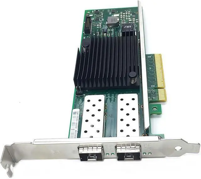 Alt view image 4 of 5 - 10GbE SFP+ Network Card Compatible with X710-DA2 PCIe Ethernet Card, 2 Ports SFP+ (10GBASE-SR/LR, DAC/AOC), PCIe 3.0, SR-IOV VXLAN/Geneve NVGRE, Jumbo Frames, PXE iSCSI, PCI Network Adapter