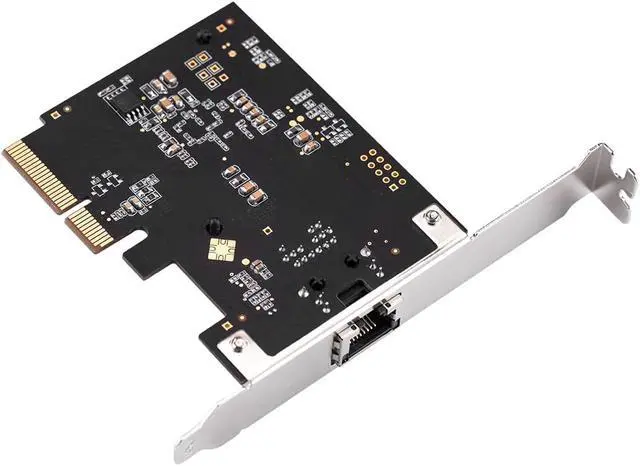 Alt view image 5 of 7 - 1 Port 10 Gigabit Ethernet Network Card - PCIe x4 10Gb 10GBASE-T NIC AQTION AQC107-10Gbps Ethernet PCI-Express x4 Adapter SD-PEX24055