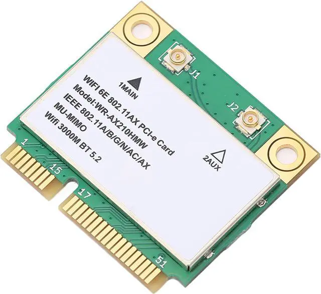 Main image of Wireless Network Card 5374M, 2400MBps to 6Ghz, Mu Mimo Multi Threading Technology, WiFi 6E 5G Three Frequency Gigabit, PCB WiFi Card, BT5.2 is Suitable for Laptop Computers