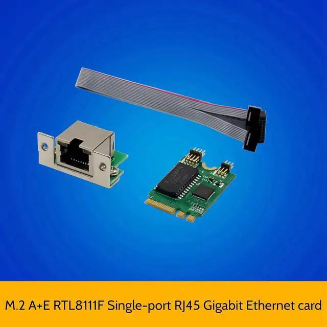 Alt view image 4 of 6 - 6X Mini PCIE Network Card M.2 A+E to RTL8111F Gigabit Ethernet Card Single Port RJ45 Ethernet Network Card