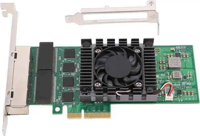 Main image of Gigabit Ethernet Network Card, PCI Express X4 NIC Card with 4 RJ45 Ports and LED Indicators, for Servers Desktops Industrial Computers