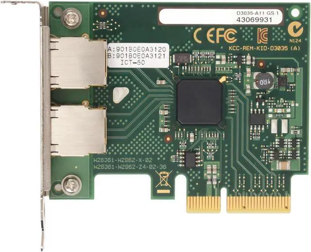 Alt view image 6 of 7 - Server Network Adapter 10 100 1000Mbps 2 RJ45 Remote Wake Up Self Adaptive PCIe Network Card for Gigabit, Professional Accessories
