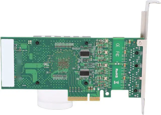 Alt view image 6 of 6 - Gigabit Ethernet Network Card, PCI Express X4 NIC Card with 4 RJ45 Ports and LED Indicators, for Servers Desktops Industrial Computers