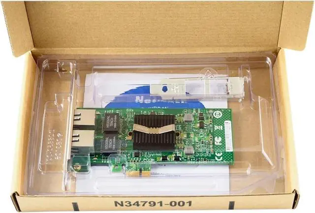Alt view image 4 of 4 - 82575-T2 PCI-Ex1 Gigabit Network Adapter Dual RJ45 Port Network LAN Card for 82575 chip The Same as E1G42ET