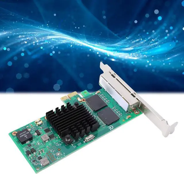 Alt view image 4 of 7 - Yunseity Gigabit Ethernet NIC Card, 4 Port RJ45 PCI Express 2.1 Network Adapter with 82580 Chipset for Server Desktop Industrial Applications
