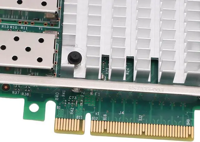 Alt view image 6 of 7 - LICAEVEY 10GB PCIe X8 Fiber Optic Network Card, Dual SFP Ports Ethernet Adapter with 82599 Chip Support, for Wins VMware Server Systems
