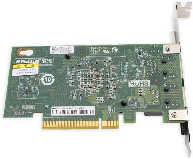 Alt view image 2 of 5 - 10G X540-T2 Ethernet Network Card Double Port Copper RJ45 Chipset PCIe x8 10G Port Support for NAS Extend Adapter