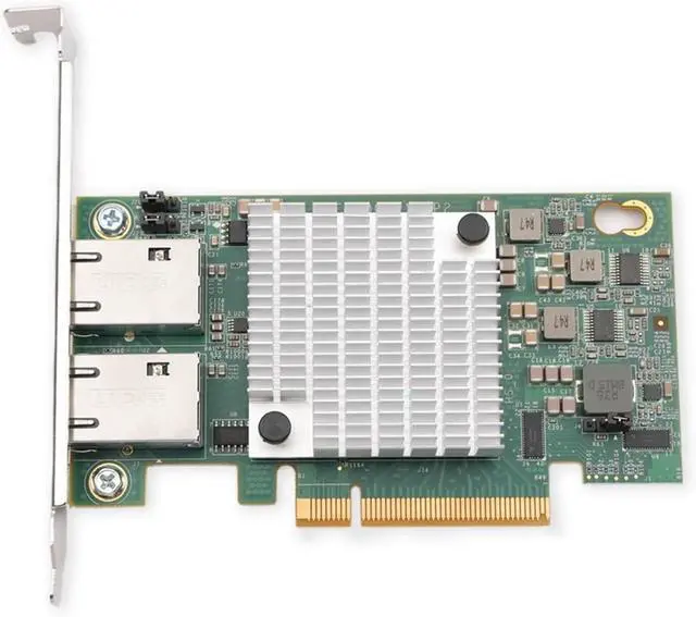 Alt view image 5 of 5 - 10G X540-T2 Ethernet Network Card Double Port Copper RJ45 Chipset PCIe x8 10G Port Support for NAS Extend Adapter