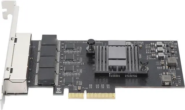 Alt view image 3 of 7 - SUNGOOYUE 2.5Gb PCIe Network Card, 4 RJ45 Ports 2500Mbps Ethernet Adapter with RTL8125BG Chip, for Server Centos