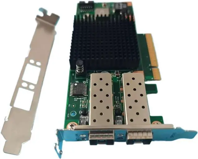 Main image of X520-DA2 E10G42BTDA SR2 82599ES Dual Optical Port 10G Gigabit Fiber Optic Network Card PCIE Black(Short and Long)