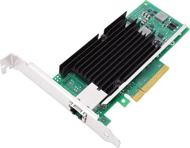 Alt view image 7 of 7 - Fabater 10Gb PCIe Network Card, X540 Controller Intelligent Offload Technology Ethernet Adapter, RJ45 Port 100MbE PCIe V2.1 X8 Interface, Data Center NIC with Heat