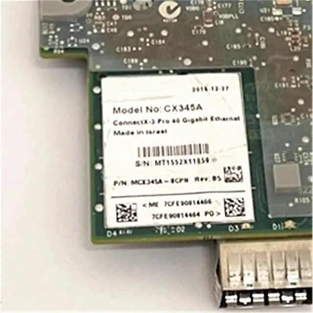 Alt view image 5 of 5 - CX345A Network Card MCX345A-BCPN Single Port 40GB PCI-E x8 OCP Interface Network Card for Computer Server