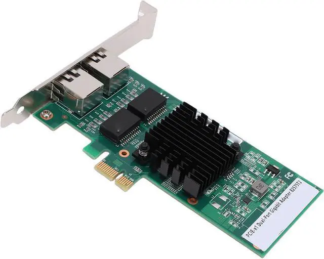 Alt view image 3 of 7 - 1Gb Dual Port PCIE Network Card 82575 Chipset for 11,10, 100, 1000Mbps with Cat5e Cables