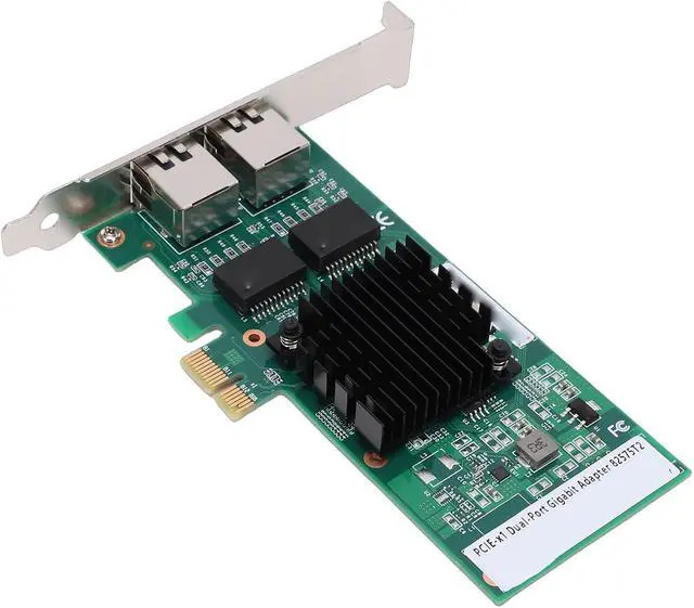 Alt view image 4 of 7 - 1Gb Dual Port PCIE Network Card 82575 Chipset for 11,10, 100, 1000Mbps with Cat5e Cables