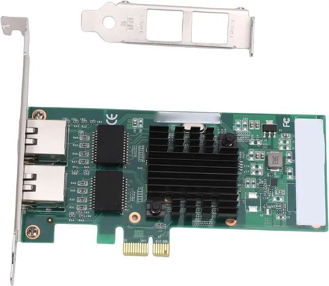 Alt view image 5 of 7 - 1Gb Dual Port PCIE Network Card 82575 Chipset for 11,10, 100, 1000Mbps with Cat5e Cables