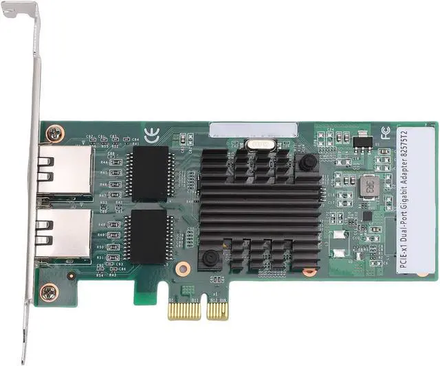 Alt view image 7 of 7 - 1Gb Dual Port PCIE Network Card 82575 Chipset for 11,10, 100, 1000Mbps with Cat5e Cables