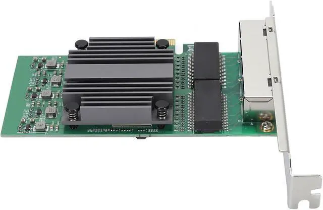 Alt view image 7 of 7 - 100/1000Mbps Gigabit Ethernet PCI Express Network Card, 4 RJ45 Ports Gigabit Ethernet Server Adapter for 82571 Chip, Network Card with 8 LED Indicators