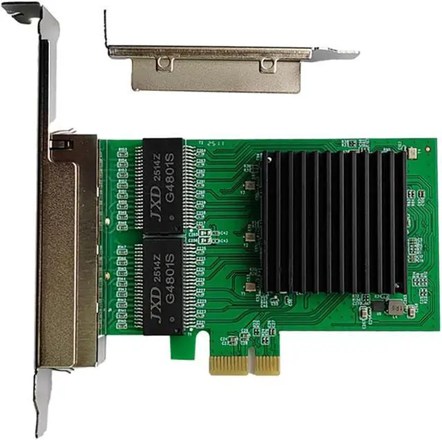 Alt view image 4 of 6 - PCIe 1x to 4 Port RJ45 Gigabit Ethernet Network Card Compatible with RTL8111H Chipset Multi Port RJ45 NIC for Desktop and Server