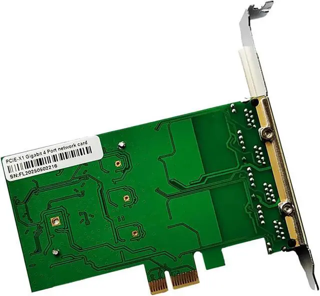 Alt view image 5 of 6 - PCIe 1x to 4 Port RJ45 Gigabit Ethernet Network Card Compatible with RTL8111H Chipset Multi Port RJ45 NIC for Desktop and Server