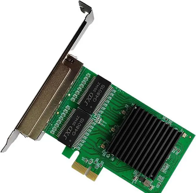 Alt view image 6 of 6 - PCIe 1x to 4 Port RJ45 Gigabit Ethernet Network Card Compatible with RTL8111H Chipset Multi Port RJ45 NIC for Desktop and Server