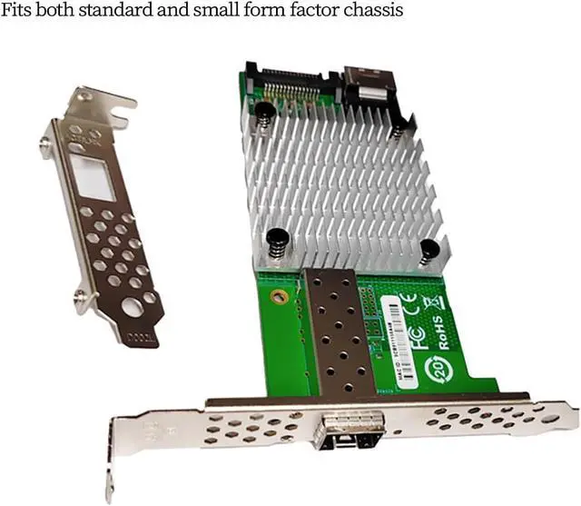 Alt view image 4 of 7 - M2 M Key 10G SFP Plus Fiber Network Adapter Compatible with X520 DA1 High Speed Desktop Server NIC with JL82599EN Chipset for Gaming Workstation and Industrial Control