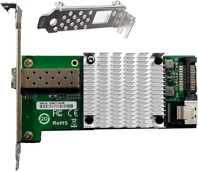 Alt view image 5 of 7 - M2 M Key 10G SFP Plus Fiber Network Adapter Compatible with X520 DA1 High Speed Desktop Server NIC with JL82599EN Chipset for Gaming Workstation and Industrial Control