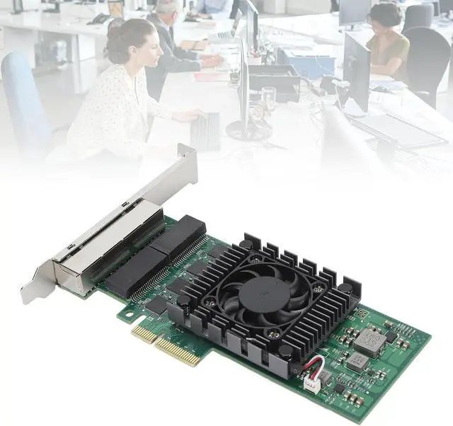 Alt view image 5 of 7 - 4 Port PCIE Network Card, and Stable Connection, Industrial Grade, 100/1000Mbps Speed, for I211 Chip, Compatible with, Vmware Esxi