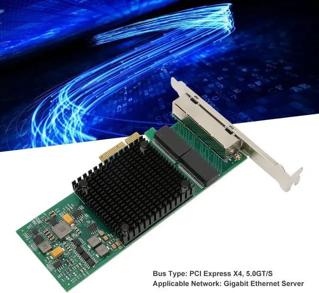 Alt view image 3 of 7 - PCIe Network Card, 1000Mbps Gigabit Ethernet Adapter with Power Management, Flexible Virtualization, Supports ESXi, Suitable for Servers