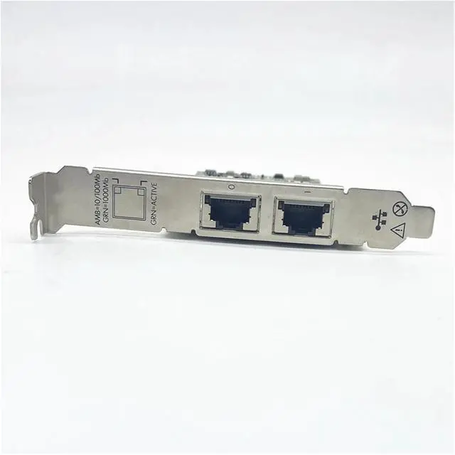 Alt view image 3 of 5 - 615730-B21 616012-001 NC332T BCM5720 PCI-E 1X Dual Port Gigabit Network Card for Server Industrial Computer PC(Full Height)