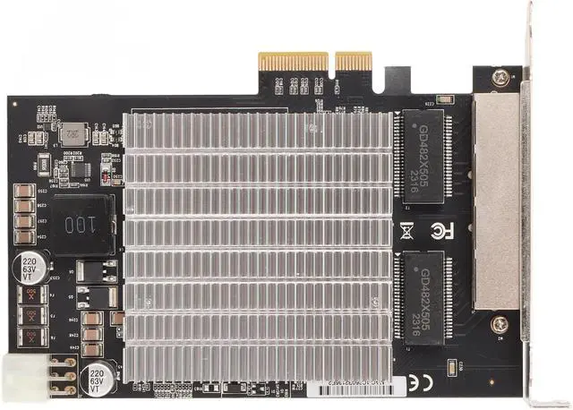 Alt view image 6 of 7 - JTLB PoE Network Card 4 RJ45 Ports PCIe Slot 2.5G 30W Over 328ft Distance Gigabit Ethernet Card for Computer Industry