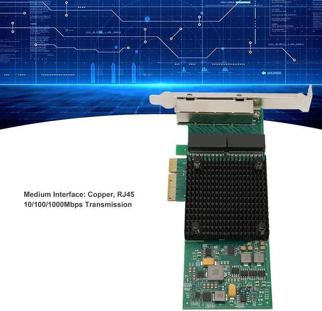 Alt view image 4 of 7 - PCIe Network Card, 1000Mbps Gigabit Ethernet Adapter with Power Management, Flexible Virtualization, Supports ESXi, Suitable for Servers