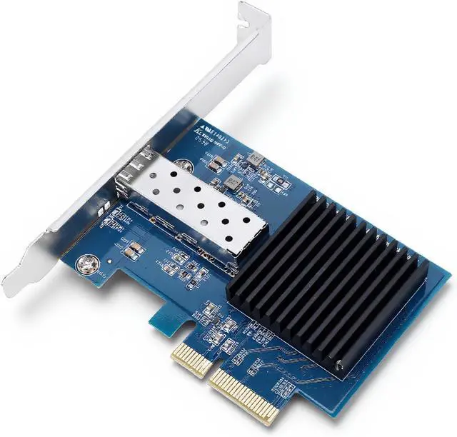 Main image of Pomya 10Gbps PCIe X4 Network Card, Open SFP Slot, Support for Fiber Optic Network Card with Single SFP Port, High Speed Connectivity