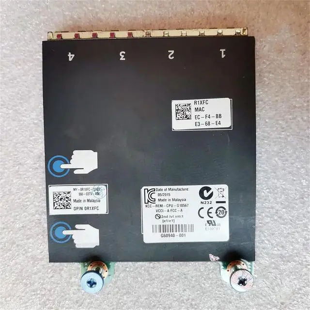 Alt view image 2 of 4 - R1XFC 0R1XFC I350-T4 I350AM4 for R620 R720 R720XD Server Four-Port Gigabit Network Card Module Chip