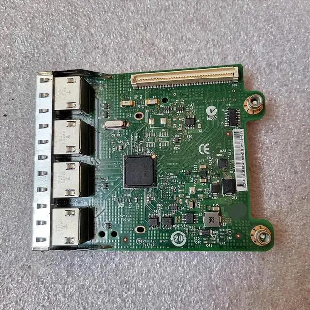 Alt view image 3 of 4 - R1XFC 0R1XFC I350-T4 I350AM4 for R620 R720 R720XD Server Four-Port Gigabit Network Card Module Chip