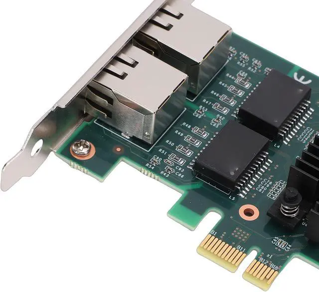 Alt view image 7 of 7 - Zyyini 1Gb Network Card, Dual RJ45 Ports PCI Express 2.0 X1 Gigabit Ethernet Adapter with 82576 Controller, 10 100 1000Mbps for Wins Linux PCIe 2.0 x1 Desktop Server