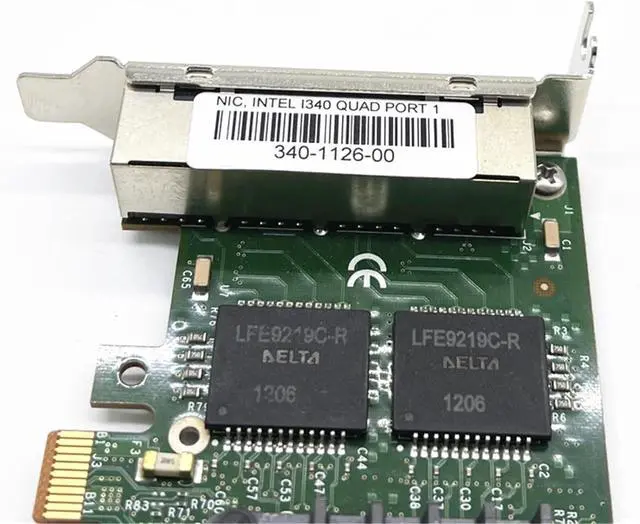 Alt view image 4 of 6 - I340-T4 E1G44HTBLK 4-Port Gigabit Network Card ESXI Home Gigabit Network Card Ethernet Soft Routing Server Network Card