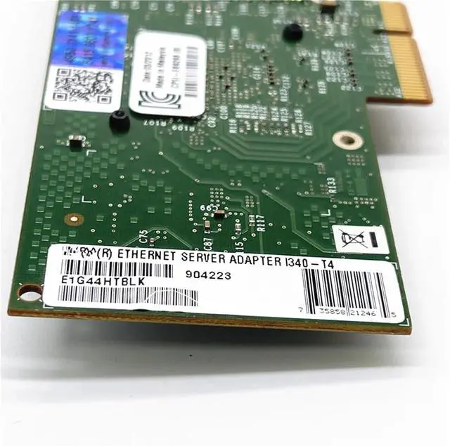 Alt view image 5 of 6 - I340-T4 E1G44HTBLK 4-Port Gigabit Network Card ESXI Home Gigabit Network Card Ethernet Soft Routing Server Network Card