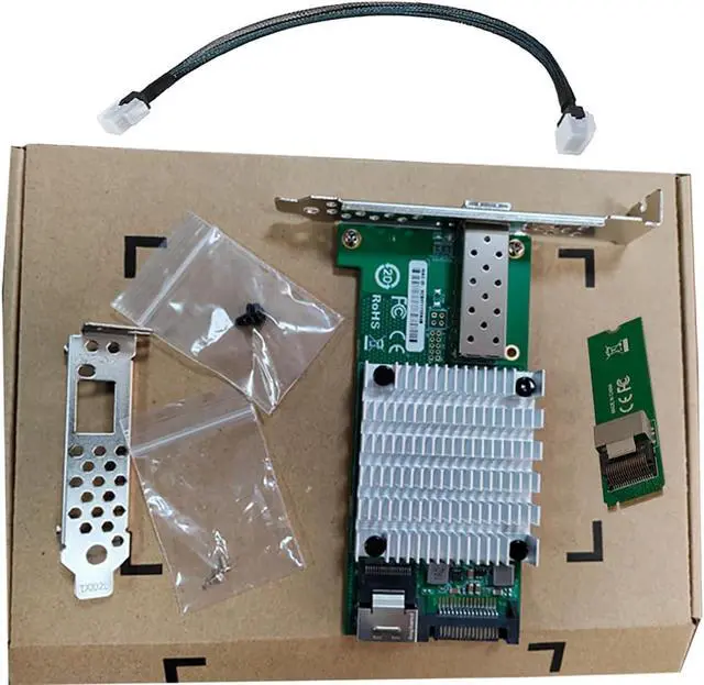 Alt view image 6 of 7 - M2 M Key 10G SFP Plus Fiber Network Adapter Compatible with X520 DA1 High Speed Desktop Server NIC with JL82599EN Chipset for Gaming Workstation and Industrial Control