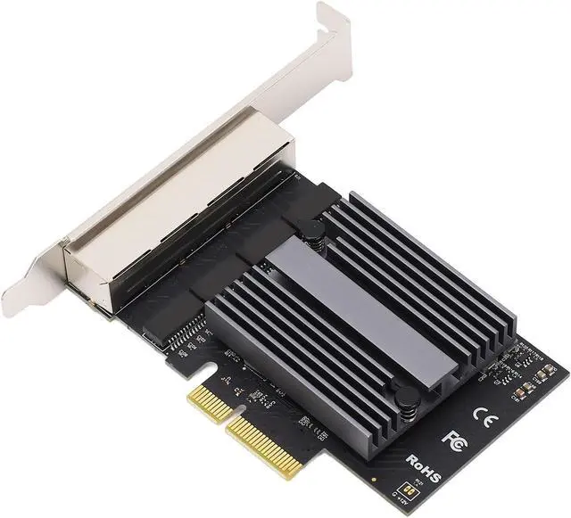 Main image of 4 Port Gigabit Ethernet Card Excellent Heat Dissipation for Desktop and Workstation High Quality NIC Adapter