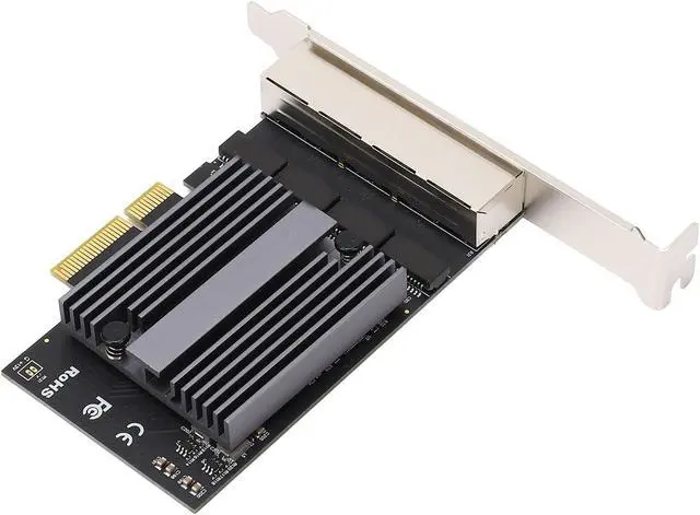 Alt view image 4 of 7 - 4 Port Gigabit Ethernet Card Excellent Heat Dissipation for Desktop and Workstation High Quality NIC Adapter