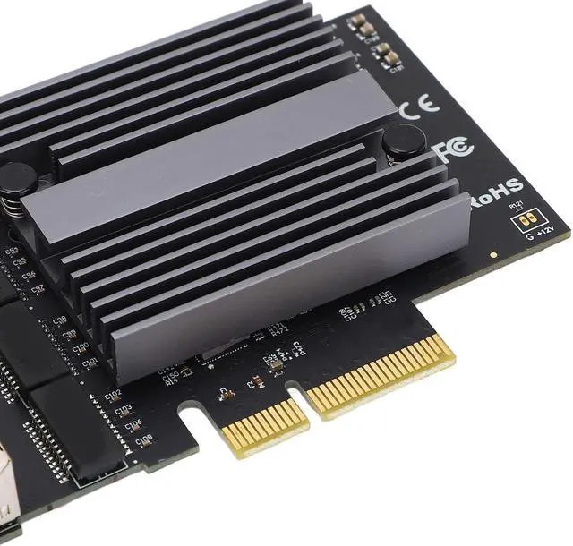 Alt view image 7 of 7 - 4 Port Gigabit Ethernet Card Excellent Heat Dissipation for Desktop and Workstation High Quality NIC Adapter