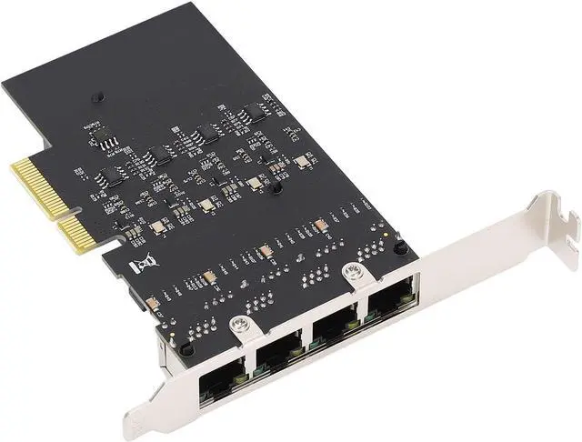 Alt view image 3 of 7 - 4 Port Gigabit Ethernet Card Excellent Heat Dissipation for Desktop and Workstation High Quality NIC Adapter