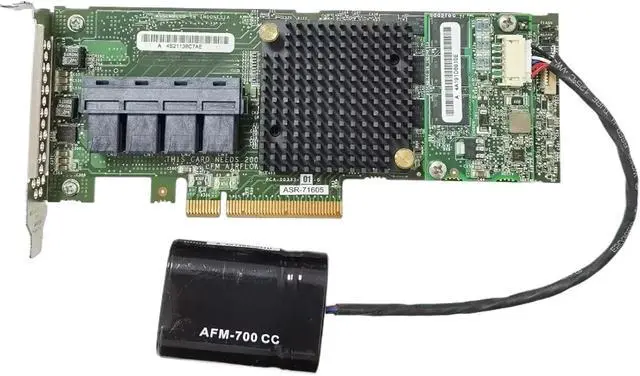 Alt view image 2 of 6 - Suitable ForASR - 71605 Array Card 1G Cache + Flash Battery 9361-16i 16 Disk RAID Card